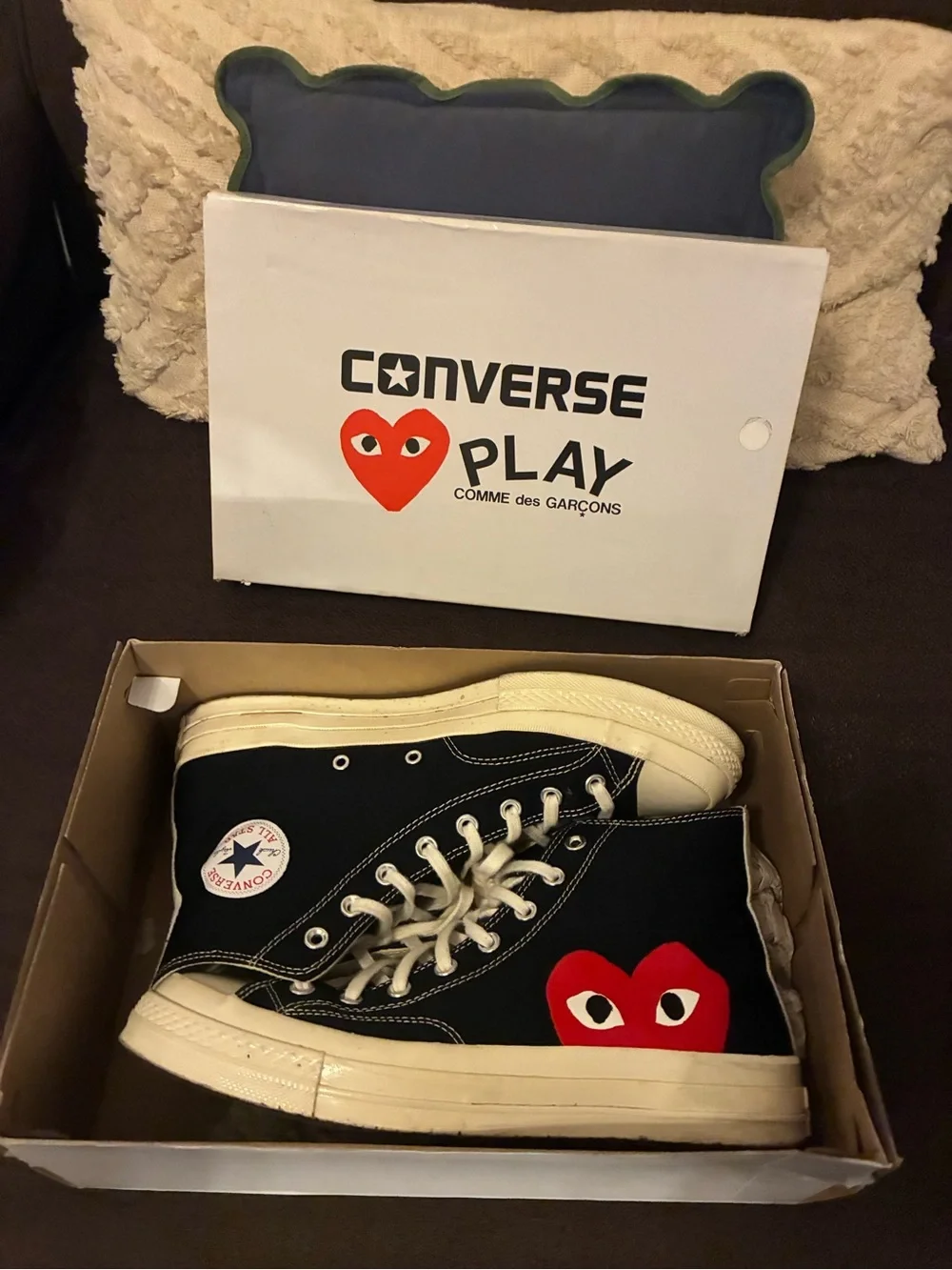 Converse PLAY x Comme des Garçons Black High-Top Sneakers